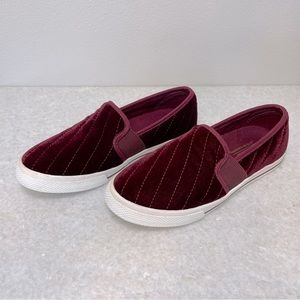 Lauren Ralph Lauren Jinny Velvet Quilted Slip-On Sneaker Size 6B